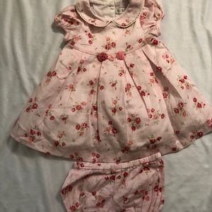 Girls Floral Dress w/Matching Knickers